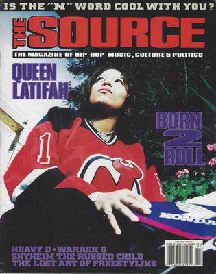 THE SOURCE MAGAZINE ISS#56 QUEEN LATIFAH HEAVY D WARREN G CLASSIC VINTAGE - Image 1 of 2