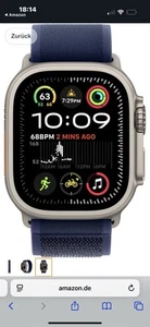 EXPRESS LIEFERUNG ✨ APPLE WATCH ULTRA 2 ✨ NATURAL SILBER ✨ TRAIL LOOP BLUE BLAU - Zdjęcie 1 z 10