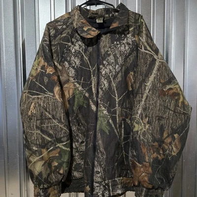 Vintage Liberty Mossy Oak Quilted Lined Hunting Camo Jacket Coat Men's XXL  - Image 1 of 4
