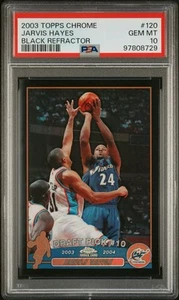 2003 Topps Chrome Jarvis Hayes #120 Black Refractor 171/500 PSA 10 - Picture 1 of 2