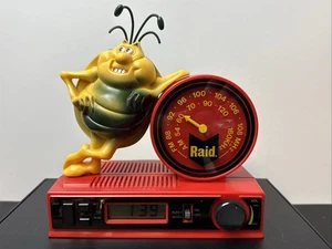Rare Vintage Raid Clock Radio AM/FM 1980's - Picture 1 of 12