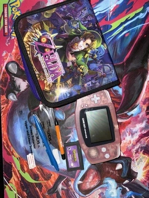 Nintendo Game Boy Advance - Clear Fuchsia Pink Console (AGB-001) With Games Lot - Image 1 of 4