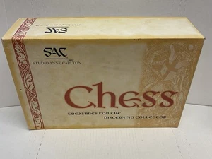 JUEGO DE AJEDREZ ESTUDIO ANNE CARLTON ISLA DE LEWIS 32 Piezas Solo Juego SAC En La Caja - Imagen 1 de 12