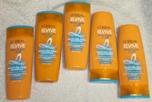 5 L'OREAL Paris ELVIVE Dream Lengths CURLS 3 Shampoo &  2 Conditioner 12.6oz NEW - Picture 1 of 3