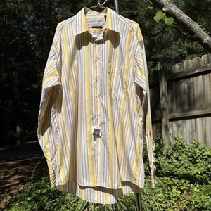 BURBERRY London — Camisa Manga Larga — L (17 x 38) — RAYAS — Hecha en EE. UU. — NUEVA CON ETIQUETAS - Imagen 1 de 15