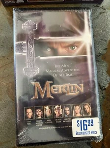 Merlin (VHS, 1998, Clam Shell) New Sealed - Picture 1 of 3