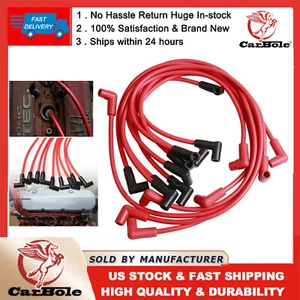 4048 8mm Spark Plug Wires HEI Under Header Sets For Buick Chevy GMC SBC 305 350 - Picture 1 of 12
