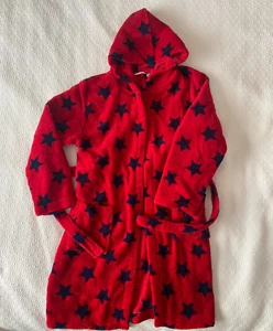John Lewis Boys Red Blue Stars Dressing Robe Size Age 10 year - Picture 1 of 6