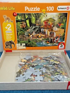 WILD LIFE - 100 PIECE SCHLEICH JIGSAW PUZZLE - 100% COMPLETE, VGC - Picture 1 of 4