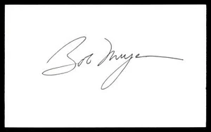 BOB MEYER signierte authentische AUTO Karteikarte YANKEES - Bild 1 von 2