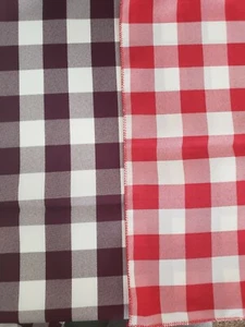 Table Runner CHECKERED 13 x 108" By Broward Linens (Variety Of Colors) - Picture 1 of 21