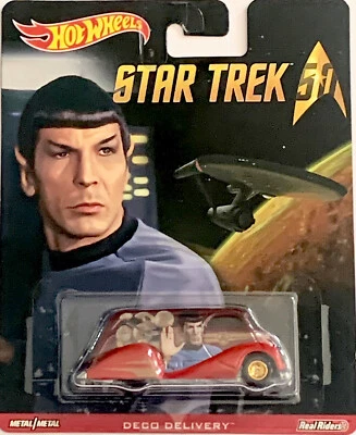 HOT WHEELS 2015 POP CULTURE STAR TREK 50 DECO DELIVERY W/ REAL RIDERS - Image 1 of 4