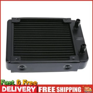 1Pc 120mm 18 Tubes Aluminum Computer Water Cooling Radiator Heat Sink Part ~ - Bild 1 von 9