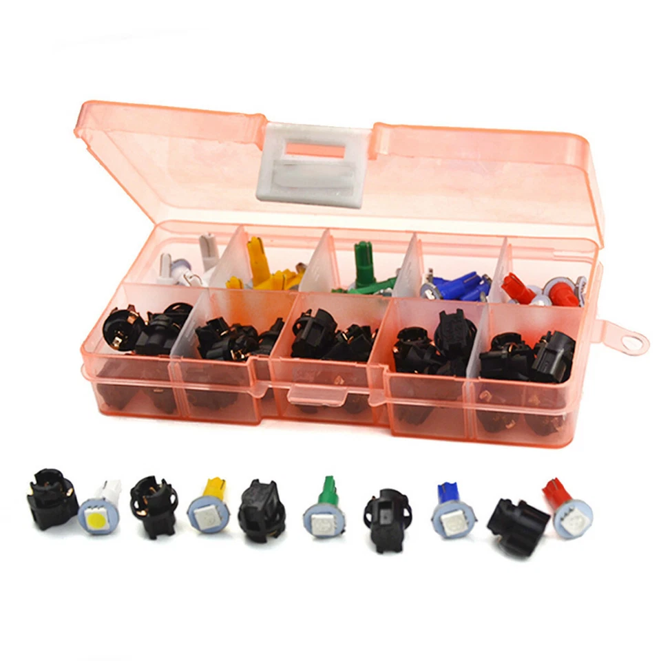 Kit de luces LED mixtas enchufe panel instrumentos T5 luz tablero coche 30 piezas 12 V Foto 1 de 4