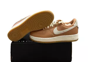 Nike Air Force 1 '07 Craft Light Cognac DO6676-200 Mens Size 8 No Lid - Picture 1 of 5