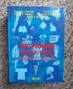 Medical Biology English Romanian Dictionary Hardcover Format - Picture 1 of 7