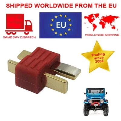 Deans T-Plug Male Connector, RC Style Connector for Lipo Battery - Image 1 of 4