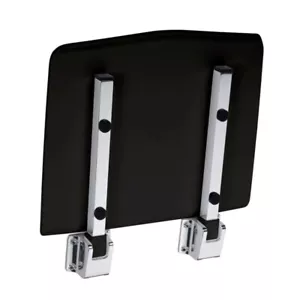BELP Duschklappsitz Edelstahl Schwarz 120 kg Traglast für Bad & WC >> zum Bohren - Bild 1 von 4