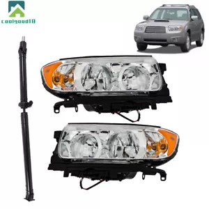 Front Headlights Pair For 2006-08 Subaru Forester Driveshaft Prop Shaft Assembly - Picture 1 of 15
