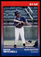 1989 Star Burlington Braves Keith Mitchell Burlington Braves #15