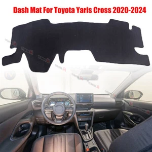 Front For Toyota Yaris Cross 2020-2024 Black Non-Slip Dash Dashboard Mat Cover - Picture 1 of 5