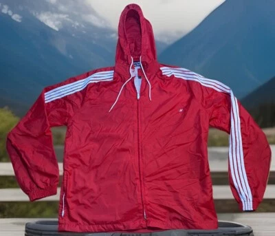 SUB 4 Vintage 1980s La Salle Windbreaker Jacket Shirt Medium Made USA Full Zip - Image 1 of 4