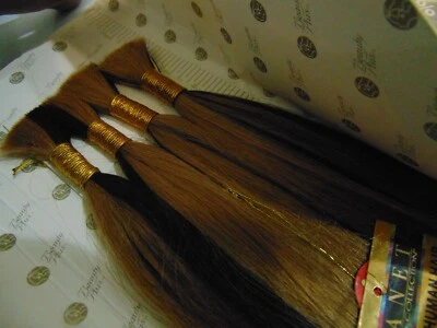 2PK Colección Janet 100% Cabello Humano Yaki A Granel 18" Color Piano FR4/27 Foto 1 de 4