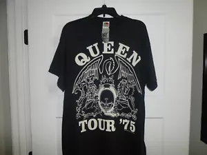 NWT 2005 Queen Tour '75 HT Rock and Roll T-Shirt XL NEW - Picture 1 of 14