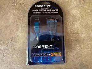 SABRENT USB 2.0 TO SERIAL CABLE ADAPTER -SBT-USC1M F3-2 - Picture 1 of 2