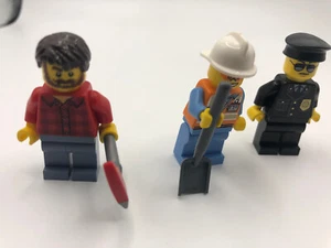 Happy Lego City! Lumberman, Construction Worker, and Police Officer! - Picture 1 of 1
