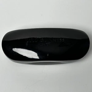 Authentic - LULU GUINNESS - BLACK / RED - HARD EYEGLASSES CASE - Picture 1 of 3