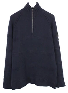 GAASTRA Pronto Half Zip Dark Navy Jumper Men's XL Lambswool Blend Pullover - Picture 1 of 11