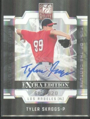 Donruss Elite 2009 edición extra Tyler Skaggs automático/820 #21 Foto 1 de 2