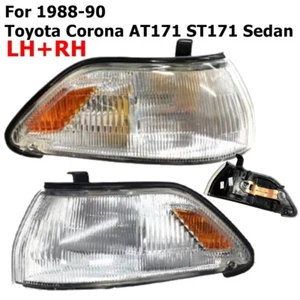 Par de luces giratorias delanteras en esquina para Toyota Corona AT171 ST171 1988-90 sedán - Imagen 1 de 8
