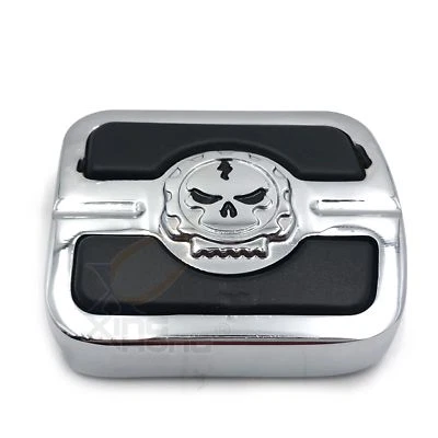 Para Harley Softail Night Train 84-up Gear Skull Brake Pedal Pad Pequeño Cromo Foto 1 de 4