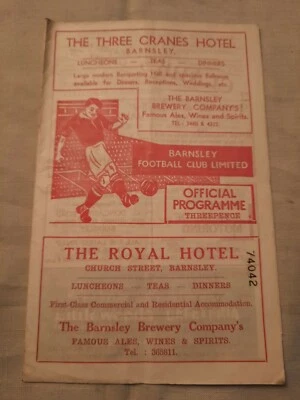 1957/58 BARNSLEY v DERBY COUNTY 28th Dec 1957 programme (Good) - Image 1 of 3