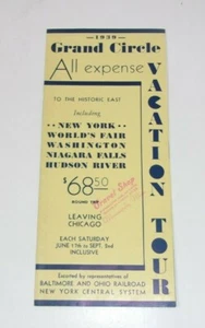 1939 Grand Circle Tour Railroad & Steamer Tour vintage World's Fair Booklet - Picture 1 of 4