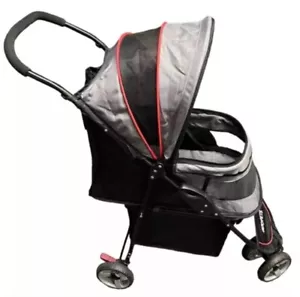 Regal Plus Pet Stroller For Dogs Cats, Breeds Up to 25 lbs, Gray Shadow - Picture 1 of 7