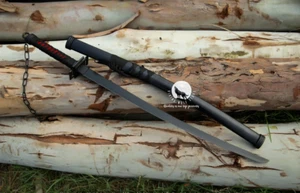 BATTLE READY SAMURAI NINJA JAPANESE KATANA SWORD FULL TANG CARBON STEEL BLADE - Picture 1 of 17