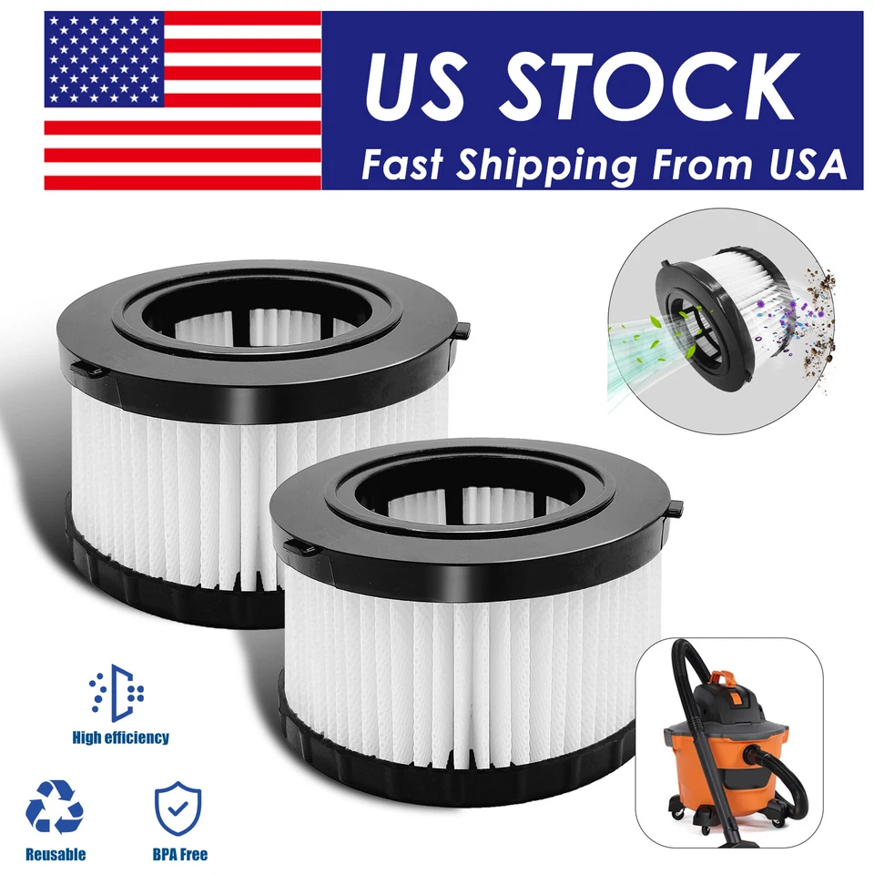 LVJUSEN Hepa Filter Replacement for DC515H Dewalt Vac,DC515 DCV517 Wet Dry Vacuum 2pack