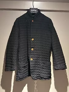 COMME DES GARCONS BLACK LACE BUTTONED UP JACKET SMALL UK 8/10 - Picture 1 of 8