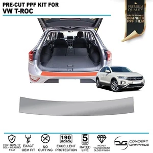 Boot Entrance Stone Guard PPF Paint Protection Film For VW Volkswagen T-Roc - Picture 1 of 4