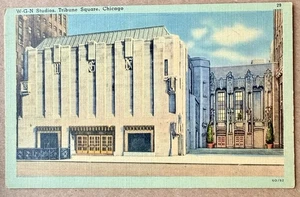 Chicago IL Illinois WGN Studios Broadcasting Auditorium Cubs Vtg Postcard - Picture 1 of 2