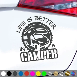Motorhome Decal Caravan Bus Travel Better Camping Sticker Car Truck Gift Idea - Picture 1 of 6