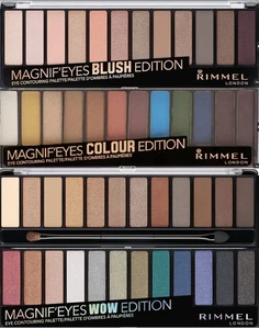 Rimmel London Magnif’eyes 12 Pan Eyeshadow Palette – Nude, Blushed, Wow, Bold - Picture 1 of 24