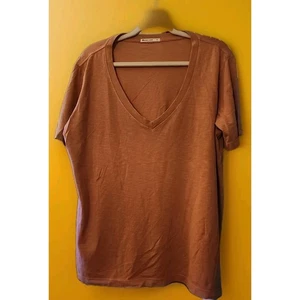 Camicia Fidanzato Nuova Marine Layer Tg L Salmone Profondo Scollo V Cotone Tepima Nuova A112 - Foto 1 di 4
