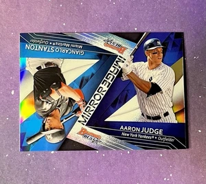 2017 Bowman's Best Mirror Image Refractor#MI1 Giancarlo Stanton Aaron Judge - Picture 1 of 1