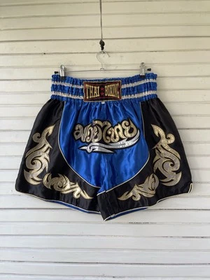 Muay Thai Boxing Shorts Flames Graphic Print Size XL - Image 1 of 4