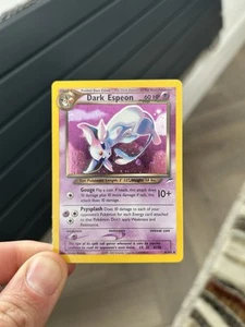 Pokemon TCG 2002 Neo Destiny Set: Dark Espeon 4/105 Rare Holo Card - Light Play - Picture 1 of 7