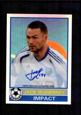 2014 Topps Chrome MLS 76-77 Footballer mini auto Jack McInerney 18/25 Montreal - Image 1 of 2
